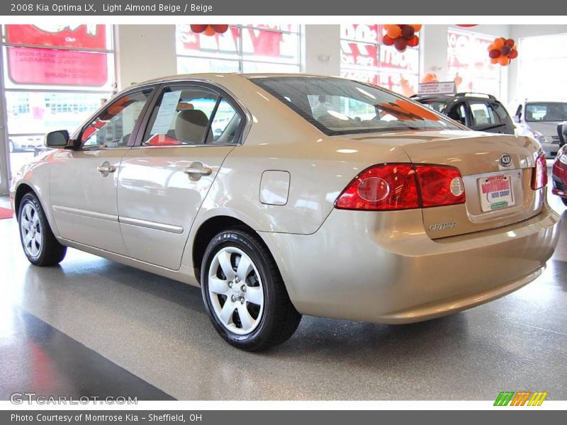 Light Almond Beige / Beige 2008 Kia Optima LX