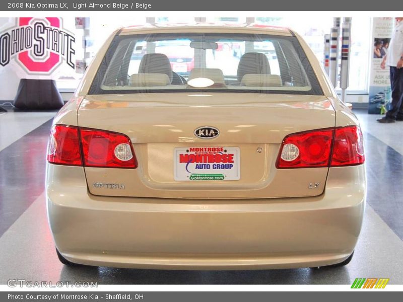 Light Almond Beige / Beige 2008 Kia Optima LX