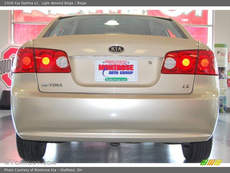 Light Almond Beige / Beige 2008 Kia Optima LX
