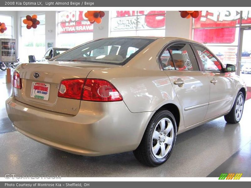 Light Almond Beige / Beige 2008 Kia Optima LX