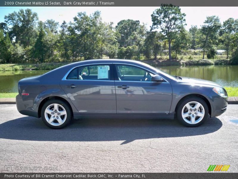 Dark Gray Metallic / Titanium 2009 Chevrolet Malibu LS Sedan