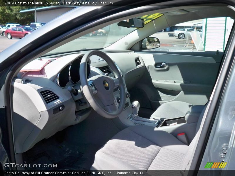 Dark Gray Metallic / Titanium 2009 Chevrolet Malibu LS Sedan