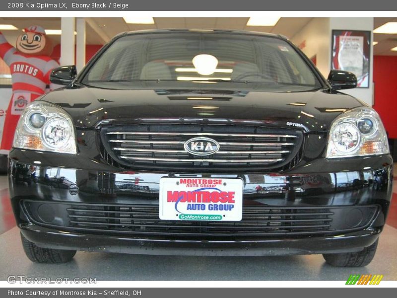 Ebony Black / Beige 2008 Kia Optima LX