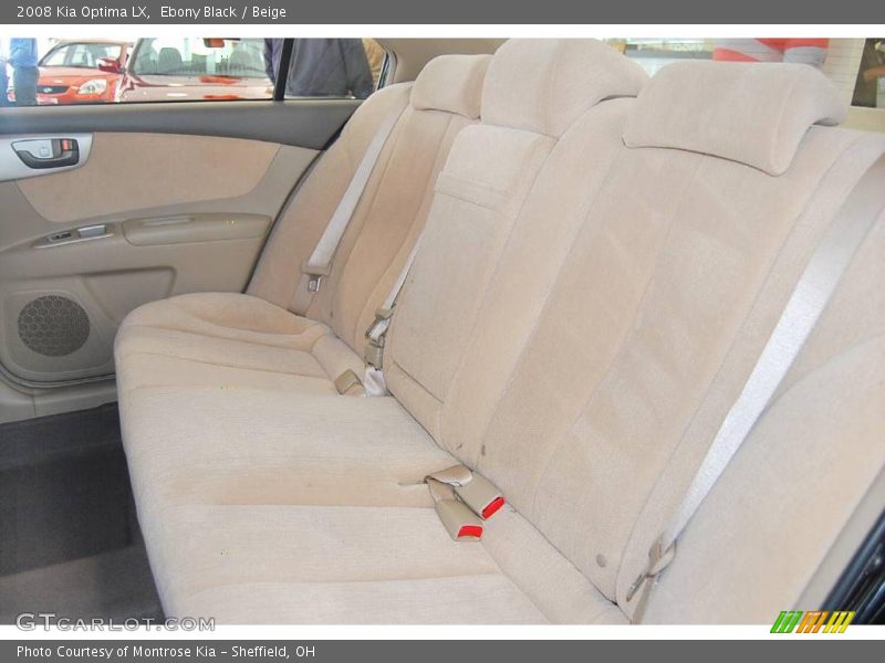 Ebony Black / Beige 2008 Kia Optima LX