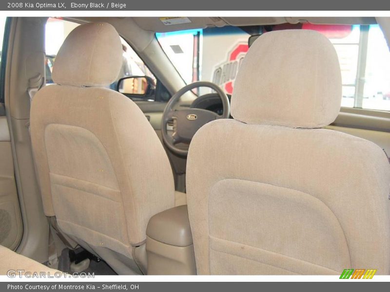 Ebony Black / Beige 2008 Kia Optima LX