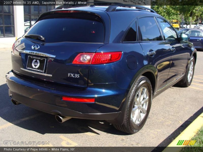 Sapphire Blue Metallic / Wheat 2007 Infiniti FX 35 AWD
