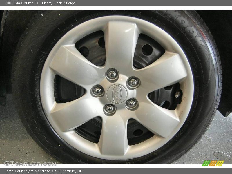 Ebony Black / Beige 2008 Kia Optima LX