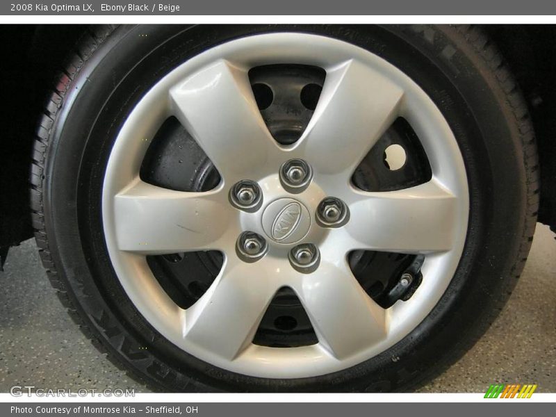 Ebony Black / Beige 2008 Kia Optima LX