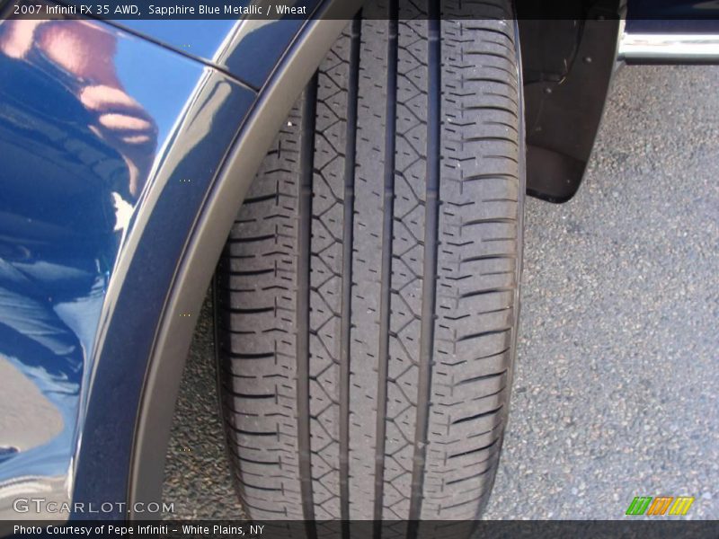 Sapphire Blue Metallic / Wheat 2007 Infiniti FX 35 AWD