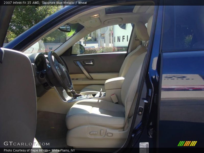 Sapphire Blue Metallic / Wheat 2007 Infiniti FX 35 AWD