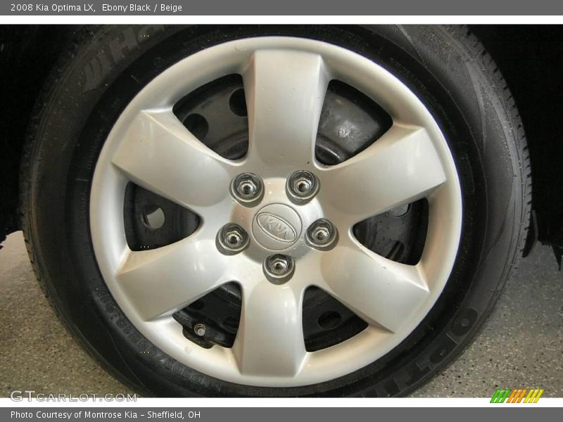 Ebony Black / Beige 2008 Kia Optima LX