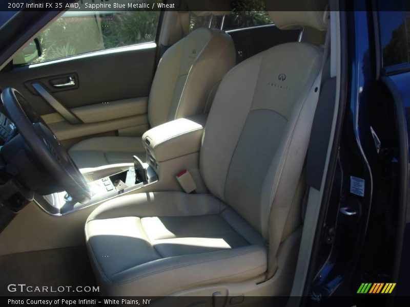 Sapphire Blue Metallic / Wheat 2007 Infiniti FX 35 AWD