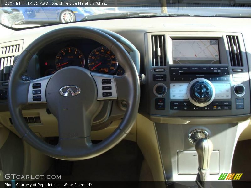 Sapphire Blue Metallic / Wheat 2007 Infiniti FX 35 AWD