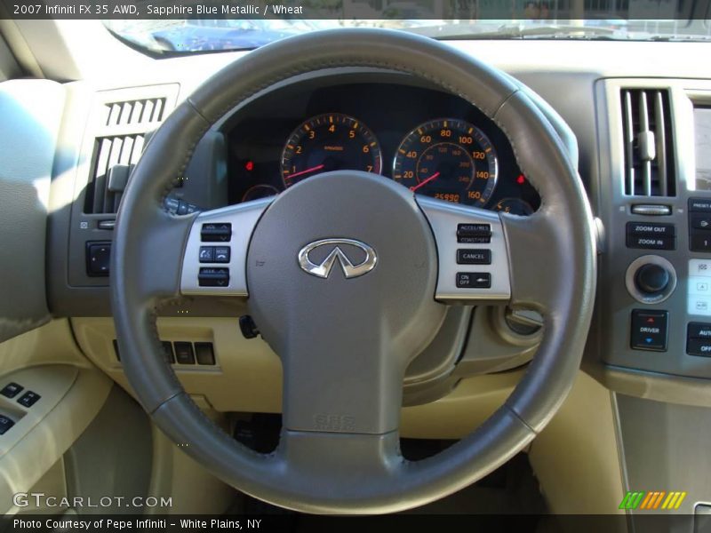 Sapphire Blue Metallic / Wheat 2007 Infiniti FX 35 AWD