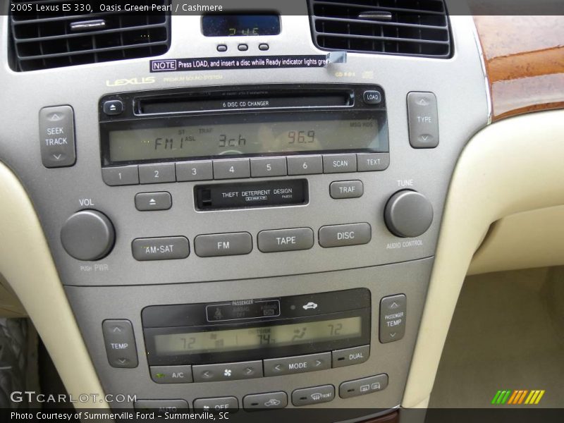 Oasis Green Pearl / Cashmere 2005 Lexus ES 330