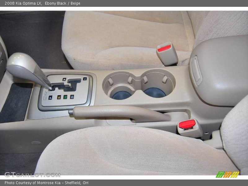 Ebony Black / Beige 2008 Kia Optima LX