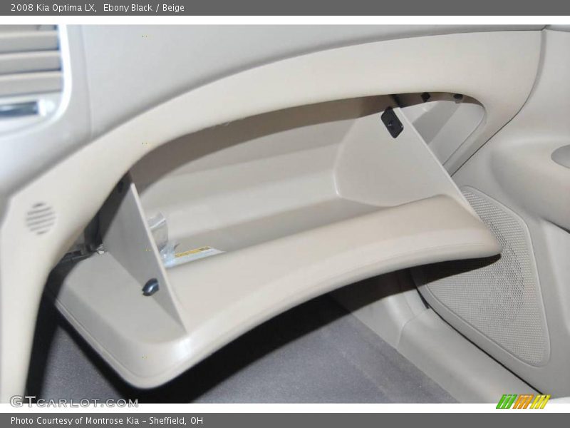 Ebony Black / Beige 2008 Kia Optima LX