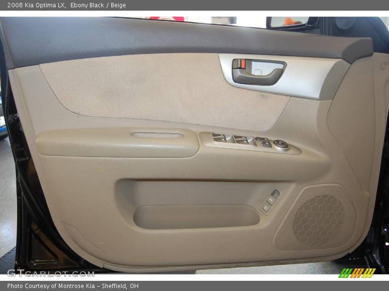 Ebony Black / Beige 2008 Kia Optima LX