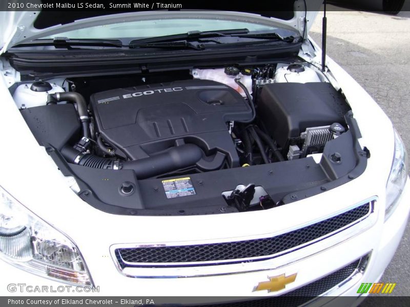Summit White / Titanium 2010 Chevrolet Malibu LS Sedan