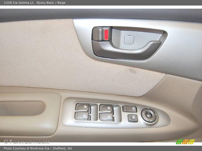 Ebony Black / Beige 2008 Kia Optima LX