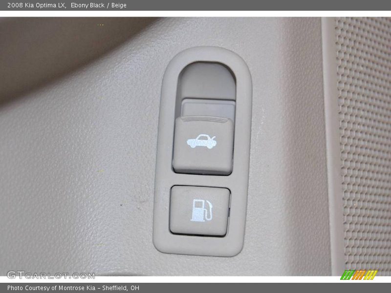 Ebony Black / Beige 2008 Kia Optima LX