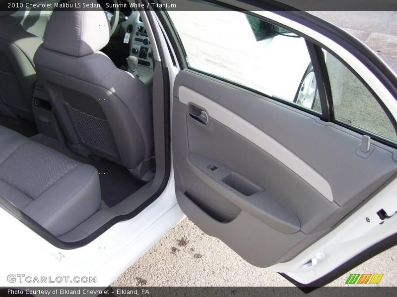 Summit White / Titanium 2010 Chevrolet Malibu LS Sedan