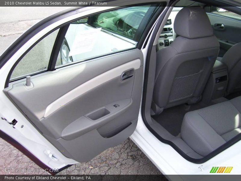 Summit White / Titanium 2010 Chevrolet Malibu LS Sedan