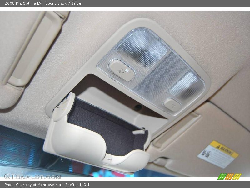 Ebony Black / Beige 2008 Kia Optima LX