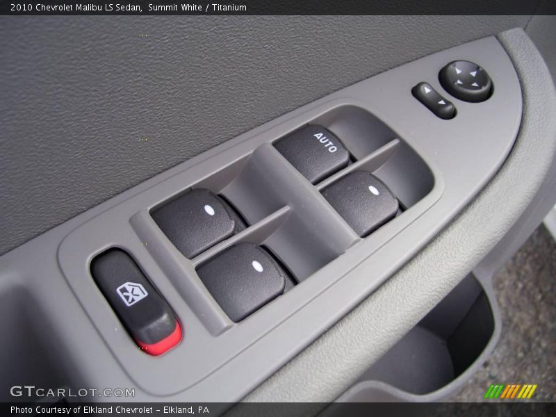 Summit White / Titanium 2010 Chevrolet Malibu LS Sedan