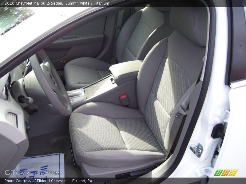 Summit White / Titanium 2010 Chevrolet Malibu LS Sedan