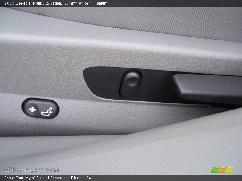 Summit White / Titanium 2010 Chevrolet Malibu LS Sedan