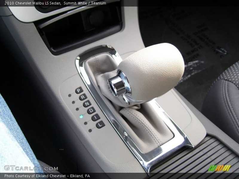 Summit White / Titanium 2010 Chevrolet Malibu LS Sedan