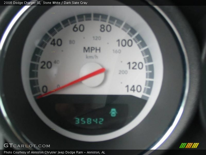 Stone White / Dark Slate Gray 2008 Dodge Charger SE