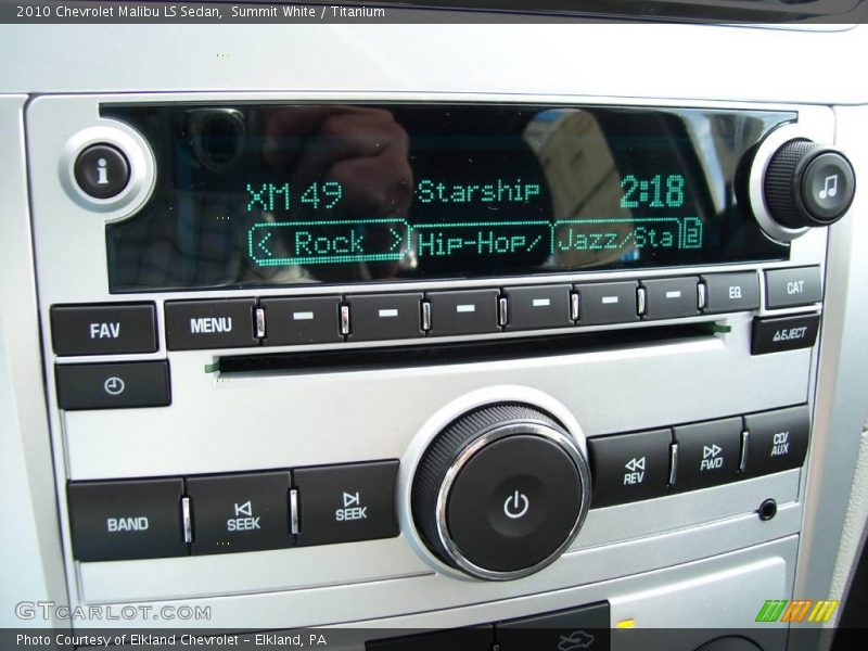 Summit White / Titanium 2010 Chevrolet Malibu LS Sedan