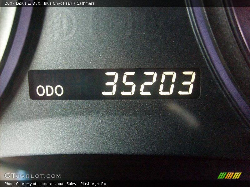 Blue Onyx Pearl / Cashmere 2007 Lexus ES 350