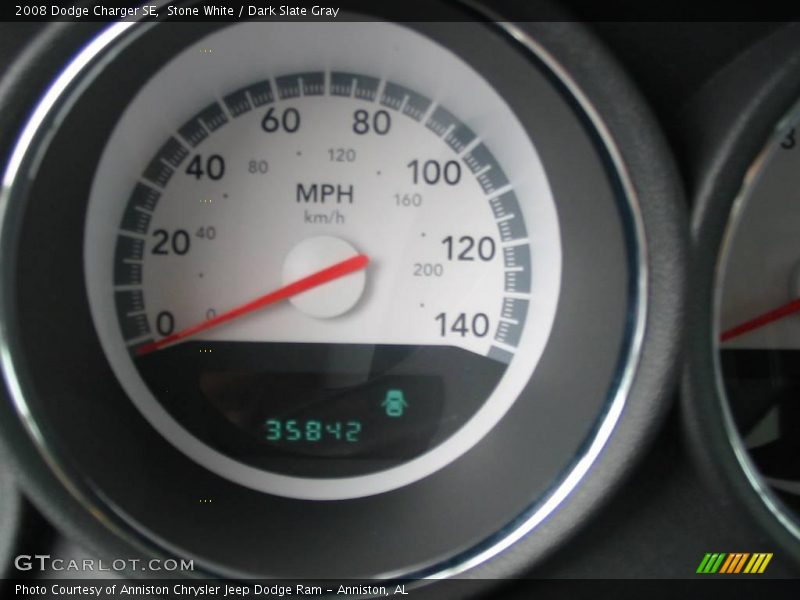 Stone White / Dark Slate Gray 2008 Dodge Charger SE