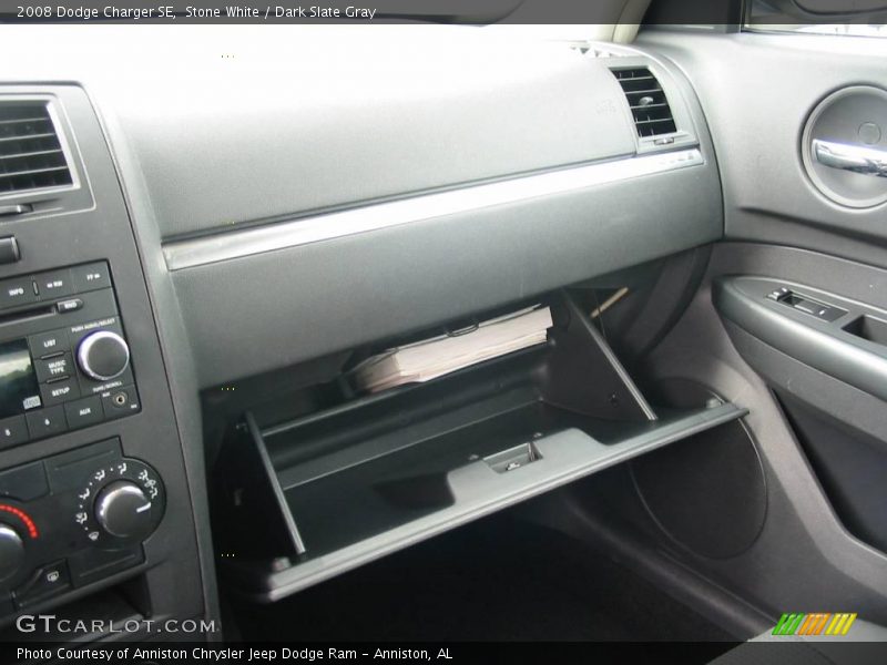 Stone White / Dark Slate Gray 2008 Dodge Charger SE