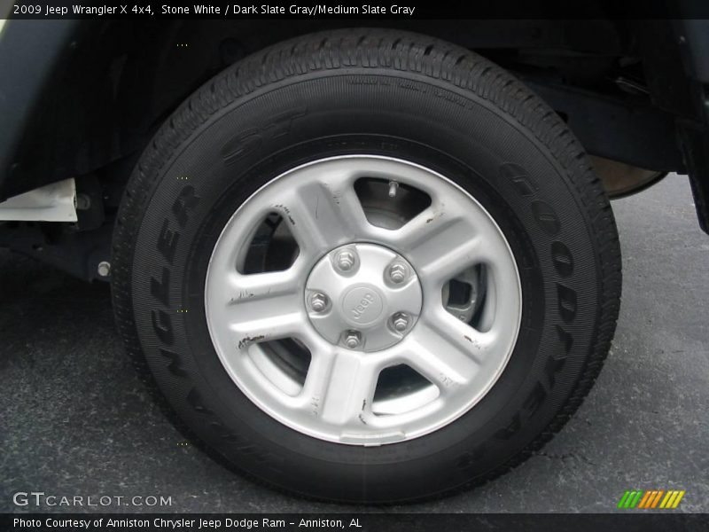 Stone White / Dark Slate Gray/Medium Slate Gray 2009 Jeep Wrangler X 4x4