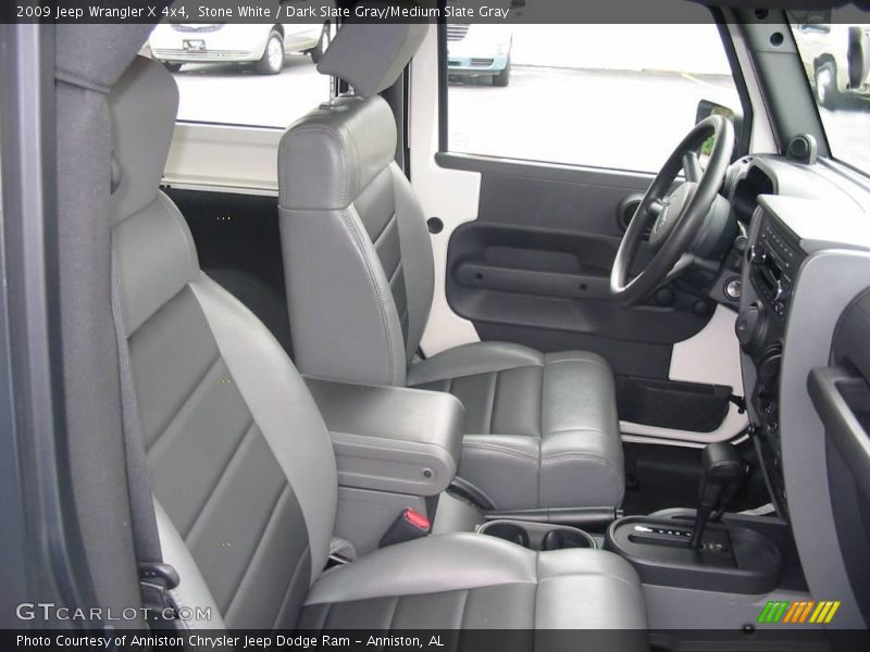 Stone White / Dark Slate Gray/Medium Slate Gray 2009 Jeep Wrangler X 4x4