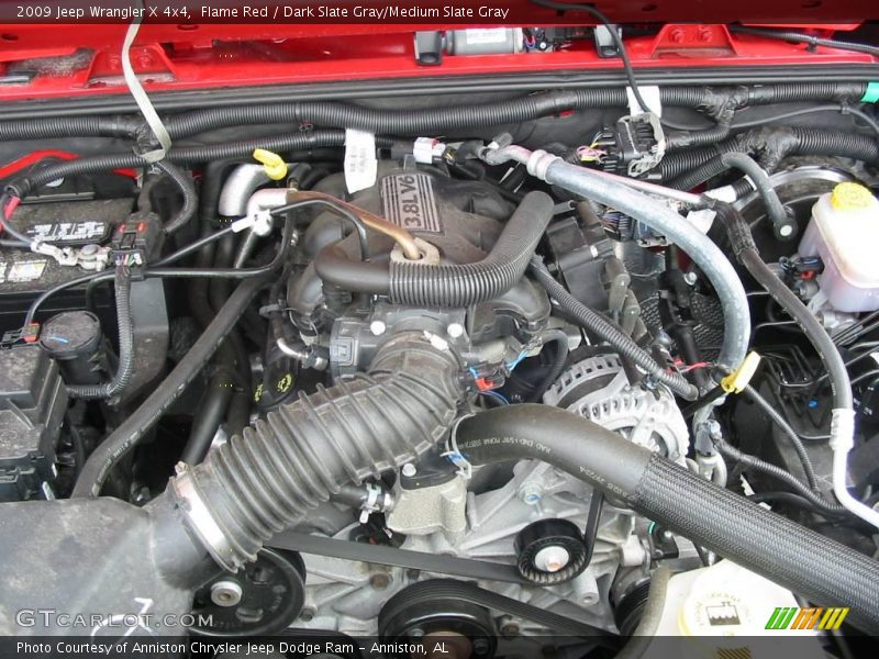 Flame Red / Dark Slate Gray/Medium Slate Gray 2009 Jeep Wrangler X 4x4