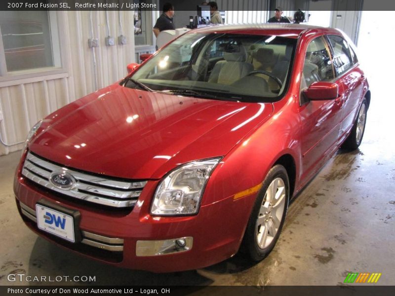 Redfire Metallic / Light Stone 2007 Ford Fusion SEL