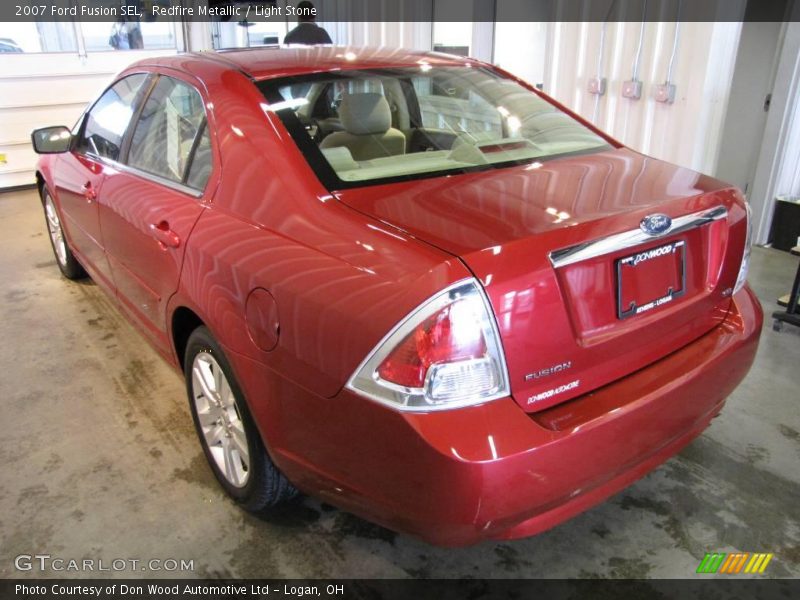 Redfire Metallic / Light Stone 2007 Ford Fusion SEL