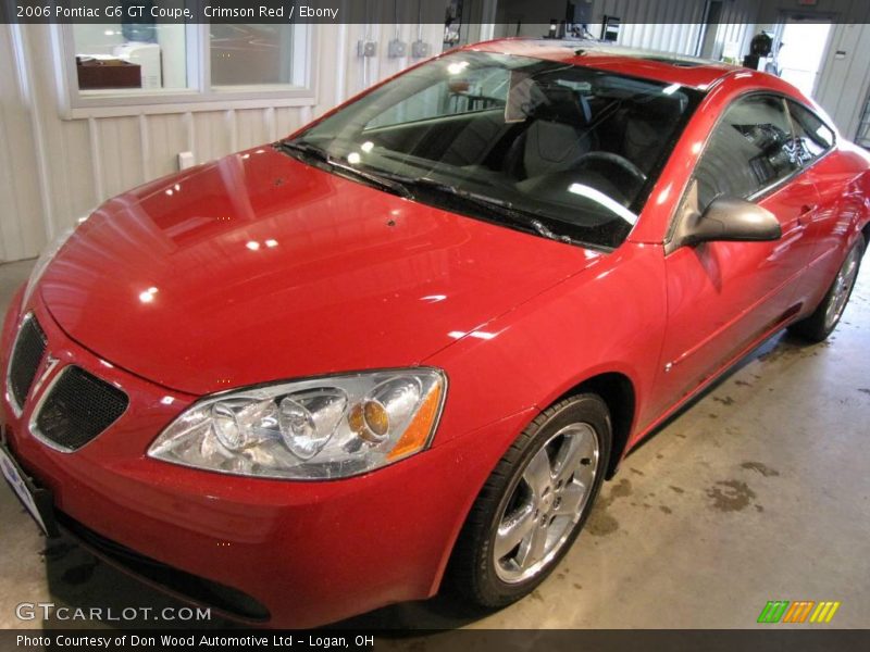 Crimson Red / Ebony 2006 Pontiac G6 GT Coupe
