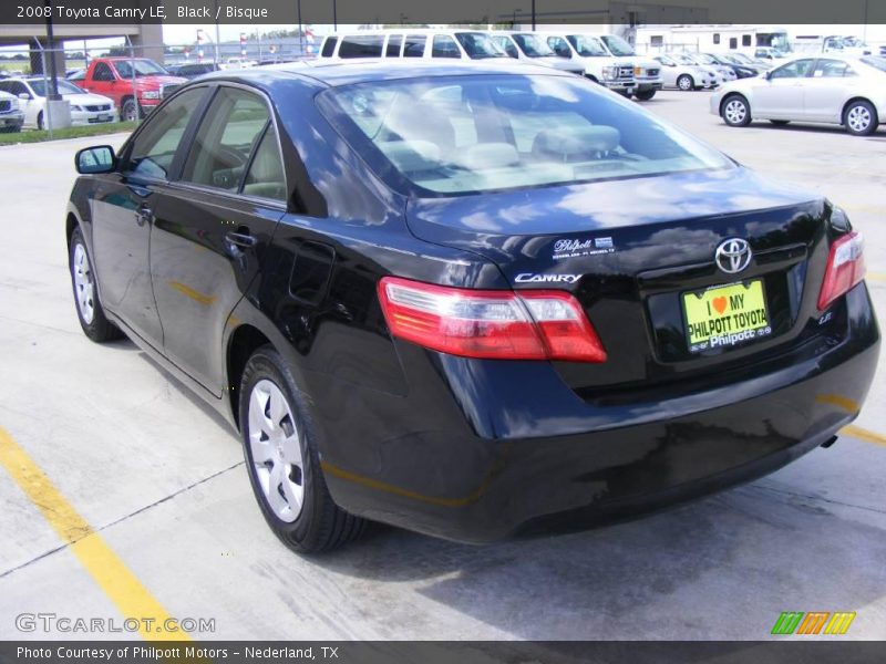 Black / Bisque 2008 Toyota Camry LE
