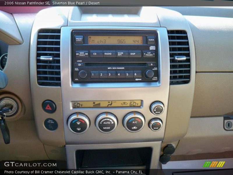 Silverton Blue Pearl / Desert 2006 Nissan Pathfinder SE
