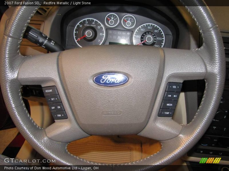 Redfire Metallic / Light Stone 2007 Ford Fusion SEL