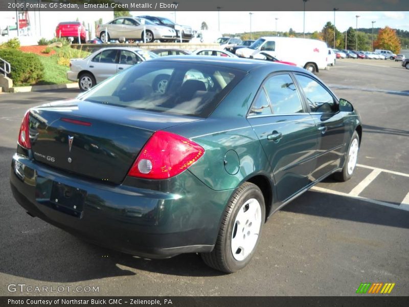 Emerald Green Metallic / Ebony 2006 Pontiac G6 Sedan