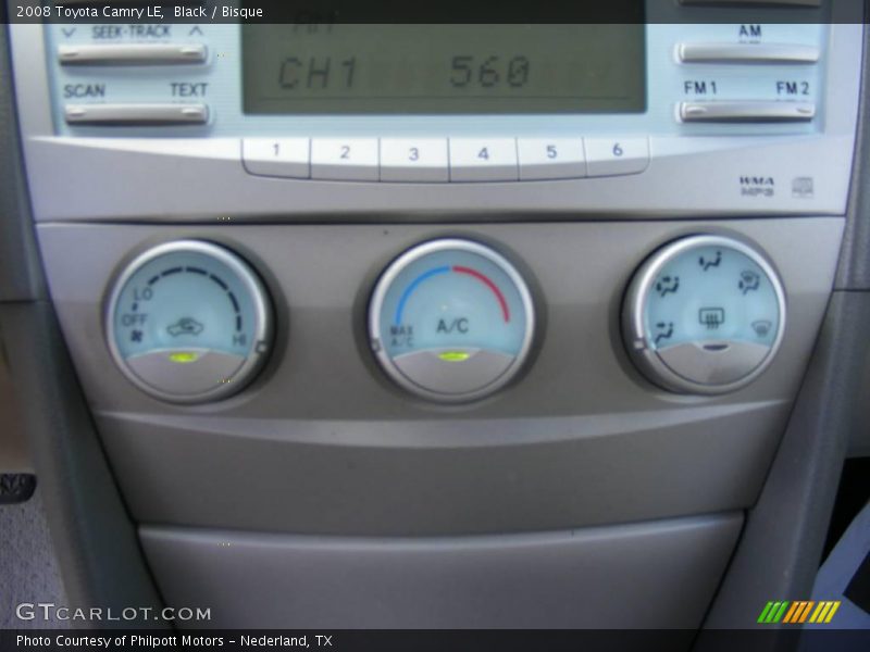 Black / Bisque 2008 Toyota Camry LE