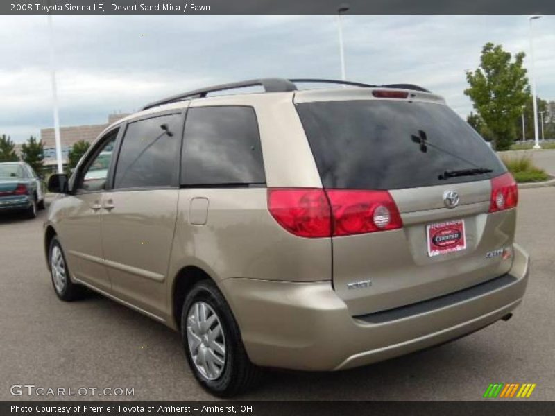 Desert Sand Mica / Fawn 2008 Toyota Sienna LE