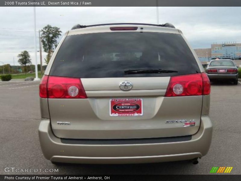 Desert Sand Mica / Fawn 2008 Toyota Sienna LE